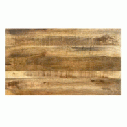 Emh Plateau de table bistrot 120x70 cm en bois de manguier massif – restaurant, café et hôtel - Bois massif PLATBMANGO70X120VNAT