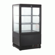 GastroHero Vitrine réfrigérée ECO 58 litres, éclairage LED, 2 grilles, noire - noir KV-58S GastroHero Vitrine réfrigérée ECO 58 litres, éclairage LED, 2 grilles, noire - noir KV-58S