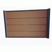 Kit complet de dÉpart/fin clÔture 1,50 l x 1,80 h (3 coloris) - coloris - brun rouge, hauteur - 180 cm, longueur - 150 cm