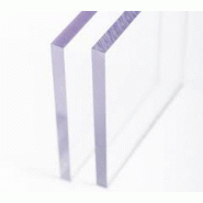 Plaque polycarbonate UV compacte transparente 2050x1525 mm - épaisseur 0,12 mm
