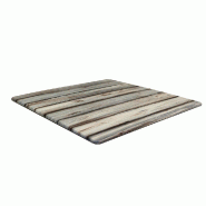 Plateau carré de table extérieur Smartline 60x60cm décor Maritimo Pine