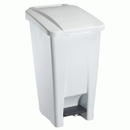 Rossignol Poubelle mobile à pédale Mobily - 60l - blanc / blanc - 3019920598372