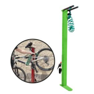 Station de gonflage avec manomètre, adaptée à tous les types de valves - PUM Station de gonflage avec manomètre, adaptée à tous les types de valves - PUM