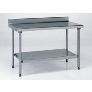 Table inox adossée avec étagère basse TOURNUS EQUIPEMENT - Référence : 424 993 Table inox adossée avec étagère basse TOURNUS EQUIPEMENT - Référence : 424 993
