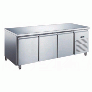 Table réfrigérée négative - 3 portes - 417 litres - Sans dosseret - GN3101BTX
