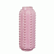 Vase Bubble rose Ø11 x H 30 cm
