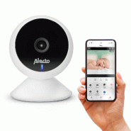 Babyphone Wi-Fi FULL HD 1080p Blanc Vision Nocturne 10m Audio 2 Voies Détection Mouvement Son Caméra de surveillance Bébé Alecto - blanc 8712412594221