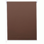 Décoshop26 - Store enrouleur de fenêtre occultant protection solaire store à tirage latéral 60x230cm opaque marron 04_0004436 - marron 3000462232695