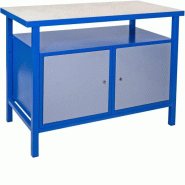 Établi p 1200 tt - 120 cm - 2 portes - 4 étagères Établi p 1200 tt - 120 cm - 2 portes - 4 étagères
