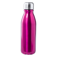 Gourde en aluminium - forme bouteille - 550 ml - couleur fuchsia - poids 88 g Gourde en aluminium - forme bouteille - 550 ml - couleur fuchsia - poids 88 g
