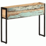 Helloshop26 - Jardinière bac lit surélevé plantes fleurs terrasse jardin 90 x 20 x 68 cm bois de récupération massif multicolore 02_0037963 - 300 Helloshop26 - Jardinière bac lit surélevé plantes fleurs terrasse jardin 90 x 20 x 68 cm bois de récupération massif multicolore 02_0037963 - 300