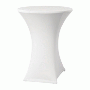 Housse de table extensible Samba blanche D2 | Qdm - DK577