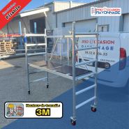 Kit échafaudage pliable – Neuf Hauteur de travail : 3 mètres