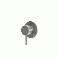 Mitigeur mural en acier inoxydable 316L, finition inox satinée, conçu pour installations intérieures et extérieures. Marque : SINED. - gris inox M