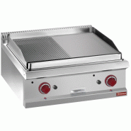 Plaque de cuisson gaz 1/2 lisse 1/2 rainurée - Diamond - 0615402020909