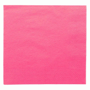 Serviette ouate 2 plis fuchsia avec bord en relief 39x39cm - par 1600