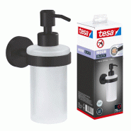 Tesa MOON BLACK Distributeur de savon à Pompe, noir mat, verre satiné 200 ml - Salles de Bains Modernes et de Style Industriel - Sans Perçage - 171 Tesa MOON BLACK Distributeur de savon à Pompe, noir mat, verre satiné 200 ml - Salles de Bains Modernes et de Style Industriel - Sans Perçage - 171