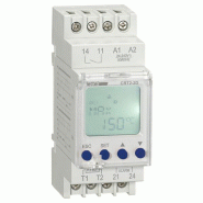 Thermostat digital modulaire mode chaud/froid à 1 pt de consigne, 1 NO/NF 16A. - LETTEL - CRT2-2D Thermostat digital modulaire mode chaud/froid à 1 pt de consigne, 1 NO/NF 16A. - LETTEL - CRT2-2D