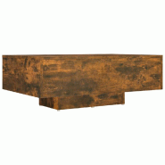 VidaXL Table basse Chêne fumé 85x55x31 cm Bois d'ingénierie Modèle Polaris Signature Plus - 815759
