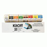 XHACCP Etiquettes DLC 7 jours + congélation - 670pcs - multicolore en carton KO15111
