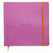 Cahier souple Rhodiarama lilas 190x250 / B5, 160p./80 feuilles ivoire 90 g/m², dot grid - violet 117561C