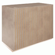 Comptoir Vertigo T03 MDF naturel et beton avec tiroir 120x60x93cm