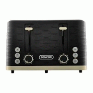 Grille-pain - Sencor - Sts 7551bk - 1600 W - 4 Fentes - Noir / Or - 8590669355167 Grille-pain - Sencor - Sts 7551bk - 1600 W - 4 Fentes - Noir / Or - 8590669355167