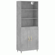 Helloshop26 - Buffet bahut commode armoire meuble de rangement organisateur cuisine salle de séjour salon haut 69,5 x 34 x 180 cm 02_0034504 - 300021_0
