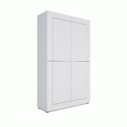 Itamoby Buffet Haut Elios Panneaux Écologiques L.100 P.35 H.165,3 cm 4 Portes Made in Italy FSC - blanc VEMAAL4AELIOS-BL