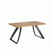 Itamoby Table Extensible 90X160/260 Cm Tabira Chêne Écorcé Pieds Anthracite - marron Bois manufacturé 8050598904718
