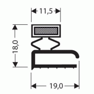 Joint pvc plat aimante pour meubles frigos jpf-105_0