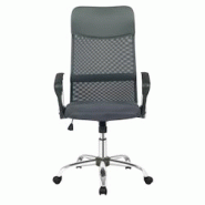 Möbilia Chaise de bureau en similicuir | réglable en hauteur | L 62 x P 60 x H 111 cm | noir / argent - noir matière synthétique 15020010 Möbilia Chaise de bureau en similicuir | réglable en hauteur | L 62 x P 60 x H 111 cm | noir / argent - noir matière synthétique 15020010