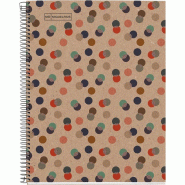 MIQUELRIUS Cahier Ecoconfetti A4, 240p./120 feuilles recyclées 80 g/m², reliure intégrale, couverture carton recyclé, quadrillé 5x5 - 8422593061541