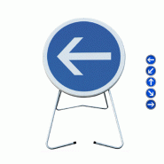 Panneau de prescription BK21 - flèche orientable - signalisation chantier temporaire Panneau de prescription BK21 - flèche orientable - signalisation chantier temporaire