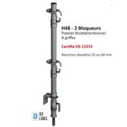 Potelet Multidirectionnel 2 bloqueurs - H48