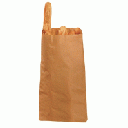Sac kraft brun pour regroupement pain 39+15x80cm - par 100