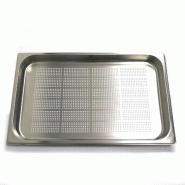 Sammic Bac Gastronorm 1/1 perforé en acier inoxydable 18/10, dimensions 530x325x40 mm, capacité 5 litres pour usage professionnel en cuisine | Maxim