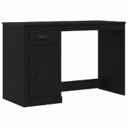 VidaXL Bureau avec porte Chêne noir 50 x 115 x 75 cm Bois d'ingénierie Modèle Vega Executive - 862824