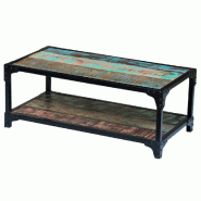 VidaXL Table basse Bois de récupération massif Modèle Atlas Épuré - 243272XL