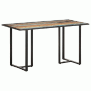 VidaXL Table de salle à manger 140 cm Bois de récupération massif Modèle Sirius Select Plus - 320692