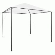 VidaXL Tonnelle 3x3x2,9 m Blanc 180 g/m² Modèle Vega StudioDesk Compact - blanc 312241