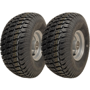 15x6.00-6 Grass Lawnmower Wheels 4ply P332 Tyre on Rim 20mm Bearings (Set of 2) 15x6.00-6 Grass Lawnmower Wheels 4ply P332 Tyre on Rim 20mm Bearings (Set of 2)