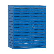Armoire à outils perforée M500 - portes bleu clair