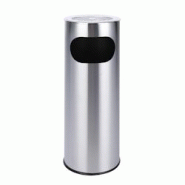 Aro Cendrier sur pied avec couvercle grillagé, acier inoxydable, Ø 20.5 x 58 cm, 12 L, argent - argenté inox 4337102899666 Aro Cendrier sur pied avec couvercle grillagé, acier inoxydable, Ø 20.5 x 58 cm, 12 L, argent - argenté inox 4337102899666