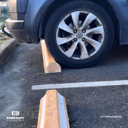 Butée de parking bois - 1800