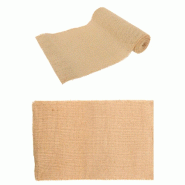 Chemin de table jute fil d'or 29cm x 5m