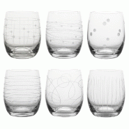 Coffret de 6 gobelets Graphik 30 cl -  Transparent Rond Cristallin Table Passion - transparent 8593401827229