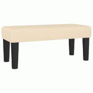 Décoshop26 - Banquette banc bout de lit 70 x 30 x 30 cm en tissu crème et contreplaqué DEC024669 - 3000254838296