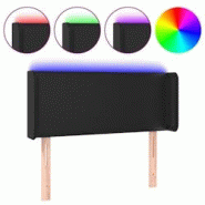 Décoshop26 - Tête de lit accessoire couchage chambre à coucher meuble à LED 83 x 16 x 78/88 cm synthétique noir TDL0200562 - noir 3000336488005 Décoshop26 - Tête de lit accessoire couchage chambre à coucher meuble à LED 83 x 16 x 78/88 cm synthétique noir TDL0200562 - noir 3000336488005