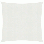 Helloshop26 - Voile toile d'ombrage parasol 160 g/m² PEHD 5 x 5 m blanc 02_0009034 - blanc 3000483882725